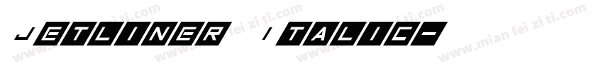 Jetliner Italic字体转换